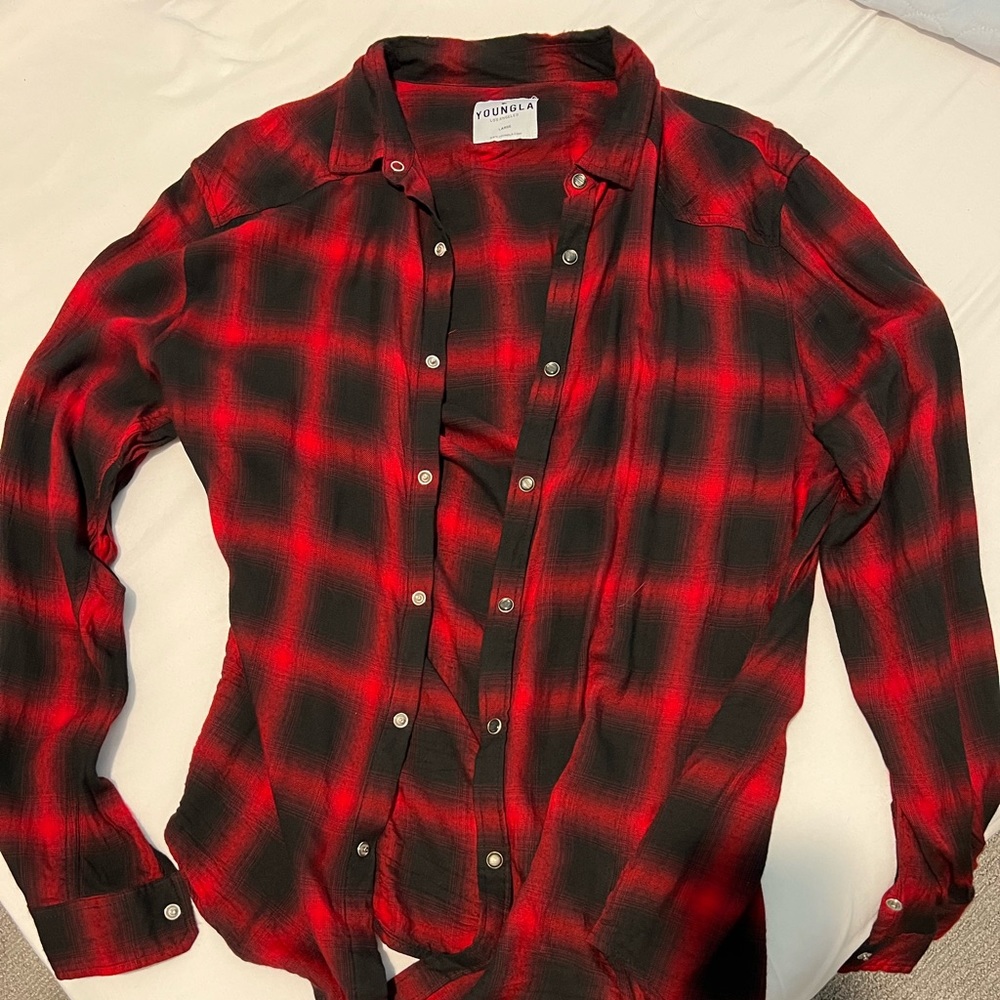 Youngla mens dress shirt - used - large